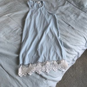 Altar’d state mid length dress with lace trim